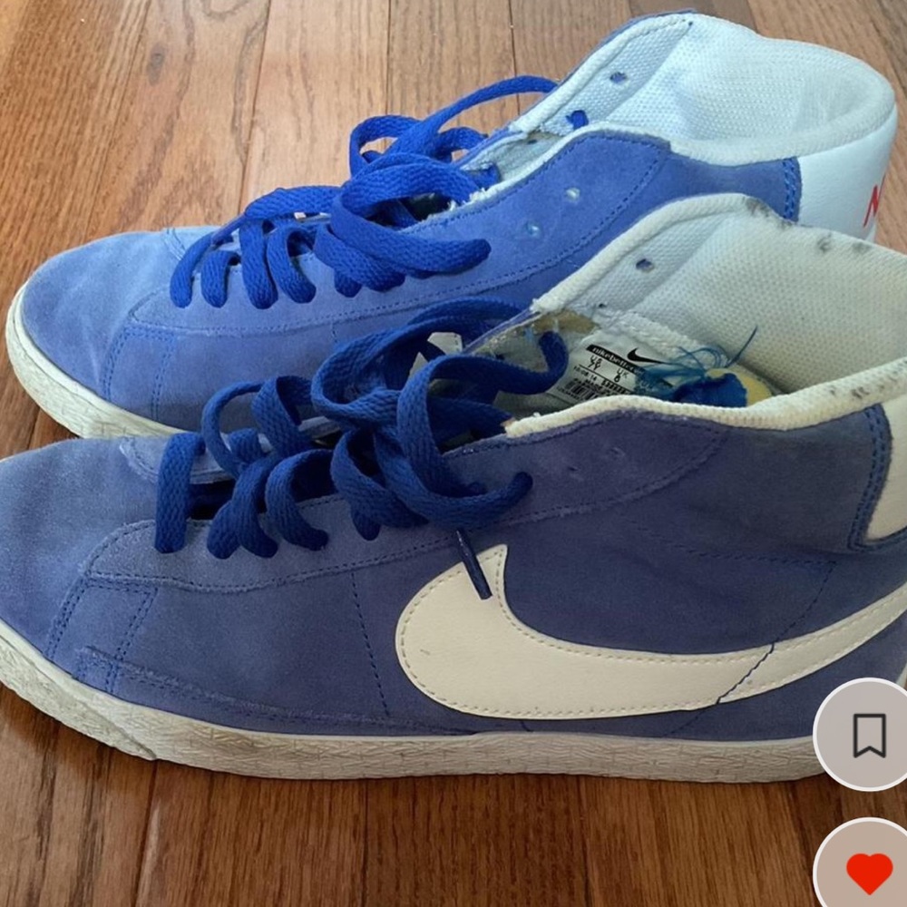 Nike high top blue blazers